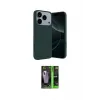 ieg™ iPhone 17 Pro Kılıf Kozmos Yansıma Özel Seri - Şeffaf 360 Full Body Arka Koruyucu