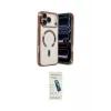 ieg™ iPhone 17 Pro Kılıf Nova Işık Özel Seri - Şeffaf Pasifik Cam Ekran Koruyucu