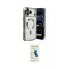 ieg™ iPhone 17 Pro Kılıf Nova Işık Özel Seri - Şeffaf Pasifik Cam Ekran Koruyucu