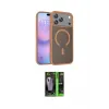 ieg™ iPhone 17 Pro Kılıf Siluet Minimal Prime - Siyah 360 Mat Full Body Arka Koruyucu