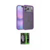 ieg™ iPhone 17 Pro Kılıf Siluet Minimal Prime - Siyah 360 Mat Full Body Arka Koruyucu
