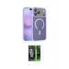 ieg™ iPhone 17 Pro Kılıf Siluet Minimal Prime - Siyah 360 Mat Full Body Arka Koruyucu