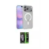 ieg™ iPhone 17 Pro Kılıf Siluet Minimal Prime - Siyah 360 Mat Full Body Arka Koruyucu
