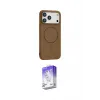 ieg™ iPhone 17 Pro Kılıf Yankı Form Serisi - Siyah Bilvis 5in1 3D Magic Cam Ekran Koruyucu