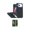 ieg™ iPhone 17 Pro Kılıf Yörünge Çizgi - Şeffaf 360 Full Body Arka Koruyucu