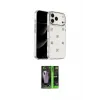 ieg™ iPhone 17 Pro Kılıf Yörünge Form - Şeffaf 360 Full Body Arka Koruyucu
