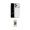 ieg™ iPhone 17 Pro Kılıf Yörünge Form - Siyah Joko Magic 5D Hayalet Cam