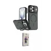 ieg™ iPhone 17 Pro Max Kılıf Çekirdek Klasik - Siyah Bilvis 3D Cam Ekran Koruyucu
