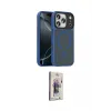 ieg™ iPhone 17 Pro Max Kılıf Doruk Form Serisi - Siyah Bilvis 3D Cam Ekran Koruyucu