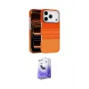 ieg™ iPhone 17 Pro Max Kılıf Doruk Serisi - Siyah Bilvis 5in1 5D Magic Hayalet Cam Ekran Koruyucu