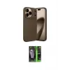 ieg™ iPhone 17 Pro Max Kılıf Eksen Form Prime - Şeffaf 360 Full Body Arka Koruyucu