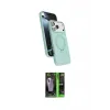 ieg™ iPhone 17 Pro Max Kılıf İz Işık Koleksiyonu - Şeffaf 360 Full Body Arka Koruyucu