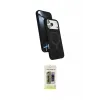 ieg™ iPhone 17 Pro Max Kılıf İz Işık Koleksiyonu - Siyah Joko Magic 5D Hayalet Cam