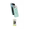ieg™ iPhone 17 Pro Max Kılıf İz Işık Koleksiyonu - Siyah Joko Magic 5D Hayalet Cam