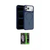 ieg™ iPhone 17 Pro Max Kılıf Kıvılcım Klasik - Siyah 360 Mat Full Body Arka Koruyucu