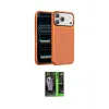ieg™ iPhone 17 Pro Max Kılıf Kıvılcım Klasik - Siyah 360 Mat Full Body Arka Koruyucu