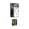 ieg™ iPhone 17 Pro Max Kılıf Kıvılcım Prime - Şeffaf 360 Full Body Arka Koruyucu