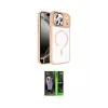 ieg™ iPhone 17 Pro Max Kılıf Kıvılcım Prime - Şeffaf 360 Full Body Arka Koruyucu