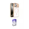 ieg™ iPhone 17 Pro Max Kılıf Kıvılcım Prime - Siyah Bilvis 5in1 3D Magic Cam Ekran Koruyucu