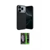 ieg™ iPhone 17 Pro Max Kılıf Kozmos Yansıma Özel Seri - Şeffaf 360 Full Body Arka Koruyucu