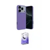ieg™ iPhone 17 Pro Max Kılıf Kozmos Yansıma Özel Seri - Siyah Bilvis 5in1 5D Magic Hayalet Cam Ekran Koruyucu