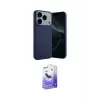 ieg™ iPhone 17 Pro Max Kılıf Kozmos Yansıma Özel Seri - Siyah Bilvis 5in1 5D Magic Hayalet Cam Ekran Koruyucu