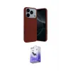 ieg™ iPhone 17 Pro Max Kılıf Kozmos Yansıma Özel Seri - Siyah Bilvis 5in1 5D Magic Hayalet Cam Ekran Koruyucu