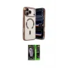 ieg™ iPhone 17 Pro Max Kılıf Nova Işık Özel Seri - Siyah 360 Mat Full Body Arka Koruyucu