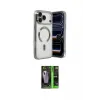 ieg™ iPhone 17 Pro Max Kılıf Nova Işık Özel Seri - Siyah 360 Mat Full Body Arka Koruyucu