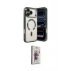 ieg™ iPhone 17 Pro Max Kılıf Nova Işık Özel Seri - Siyah Bilvis 3D Cam Ekran Koruyucu