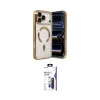 ieg™ iPhone 17 Pro Max Kılıf Nova Işık Özel Seri - Siyah Bilvis 3X AR Hayalet Cam Ekran Koruyucu