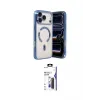 ieg™ iPhone 17 Pro Max Kılıf Nova Işık Özel Seri - Siyah Bilvis 3X AR Hayalet Cam Ekran Koruyucu