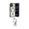 ieg™ iPhone 17 Pro Max Kılıf Nova Işık Özel Seri - Siyah Bilvis 3X AR HD Cam Ekran Koruyucu