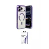 ieg™ iPhone 17 Pro Max Kılıf Nova Işık Özel Seri - Siyah Bilvis 3X AR HD Cam Ekran Koruyucu