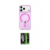 ieg™ iPhone 17 Pro Max Kılıf Pusula Form Özel Seri - Şeffaf 360 Full Body Arka Koruyucu