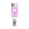 ieg™ iPhone 17 Pro Max Kılıf Pusula Form Özel Seri - Siyah Bilvis 3D Cam Ekran Koruyucu