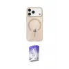 ieg™ iPhone 17 Pro Max Kılıf Pusula Form Özel Seri - Siyah Bilvis 5in1 3D Magic Cam Ekran Koruyucu