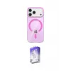 ieg™ iPhone 17 Pro Max Kılıf Pusula Form Özel Seri - Siyah Bilvis 5in1 3D Magic Cam Ekran Koruyucu