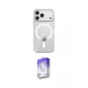 ieg™ iPhone 17 Pro Max Kılıf Pusula Form Özel Seri - Siyah Bilvis 5in1 3D Magic Cam Ekran Koruyucu