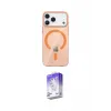 ieg™ iPhone 17 Pro Max Kılıf Pusula Form Özel Seri - Siyah Bilvis 5in1 3D Magic Cam Ekran Koruyucu