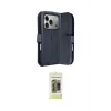 ieg™ iPhone 17 Pro Max Kılıf Siluet Işık Serisi - Siyah Joko Magic 5D Hayalet Cam