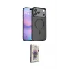 ieg™ iPhone 17 Pro Max Kılıf Siluet Minimal Prime - Siyah Bilvis 3D Cam Ekran Koruyucu