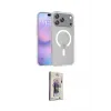 ieg™ iPhone 17 Pro Max Kılıf Siluet Minimal Prime - Siyah Bilvis 3D Cam Ekran Koruyucu