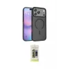 ieg™ iPhone 17 Pro Max Kılıf Siluet Minimal Prime - Siyah Joko Magic 5D Hayalet Cam