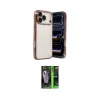 ieg™ iPhone 17 Pro Max Kılıf Vadi Minimal - Siyah 360 Mat Full Body Arka Koruyucu
