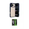 ieg™ iPhone 17 Pro Max Kılıf Vadi Minimal - Siyah 360 Mat Full Body Arka Koruyucu