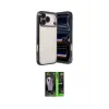 ieg™ iPhone 17 Pro Max Kılıf Vadi Minimal - Siyah 360 Mat Full Body Arka Koruyucu