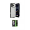 ieg™ iPhone 17 Pro Max Kılıf Vadi Minimal - Siyah 360 Mat Full Body Arka Koruyucu