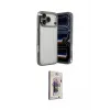 ieg™ iPhone 17 Pro Max Kılıf Vadi Minimal - Siyah Bilvis 3D Cam Ekran Koruyucu