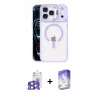ieg™ iPhone 17 Pro Max Kılıf Yadigar Asil Koleksiyonu - Siyah Bilvis 5in1 3D Magic Cam Ekran Koruyucu + Bilvis Titan Kamera Lens - TU